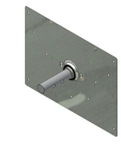 End plate d135 w/bearing (Jema) M&M